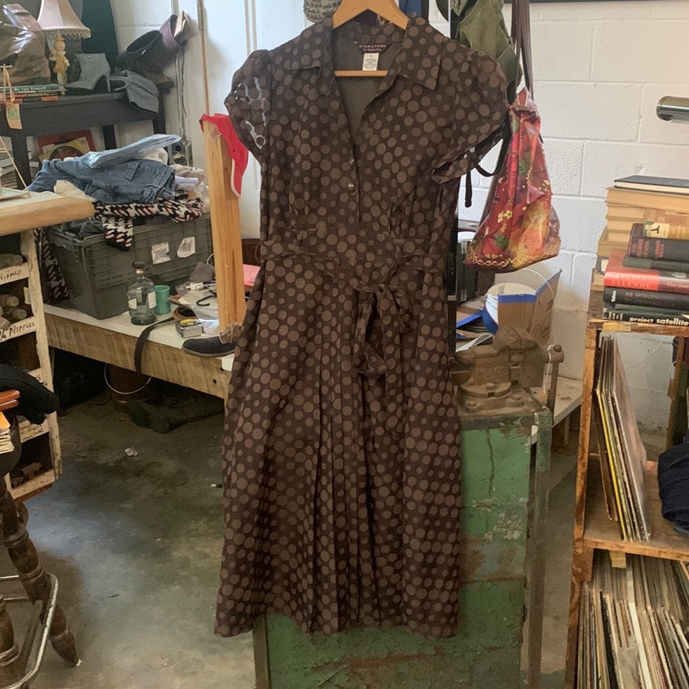 Delightful early mid-century style Polka Dot SIGNATURE by Bobby Bee
